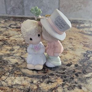 Charming Figurine with Top Hat and Flower Precious Moments. No Box